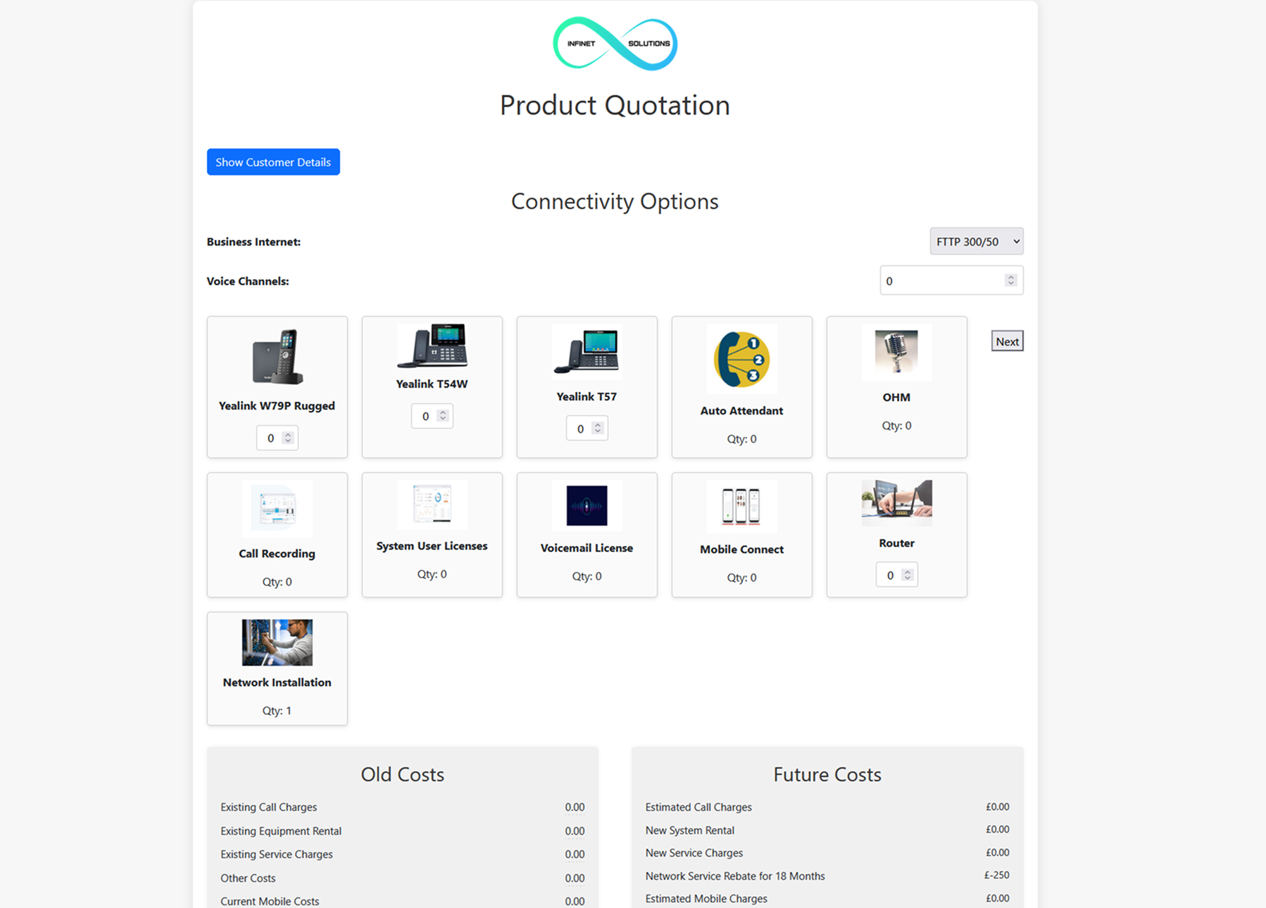 Quotation System with DocuSign API integration.